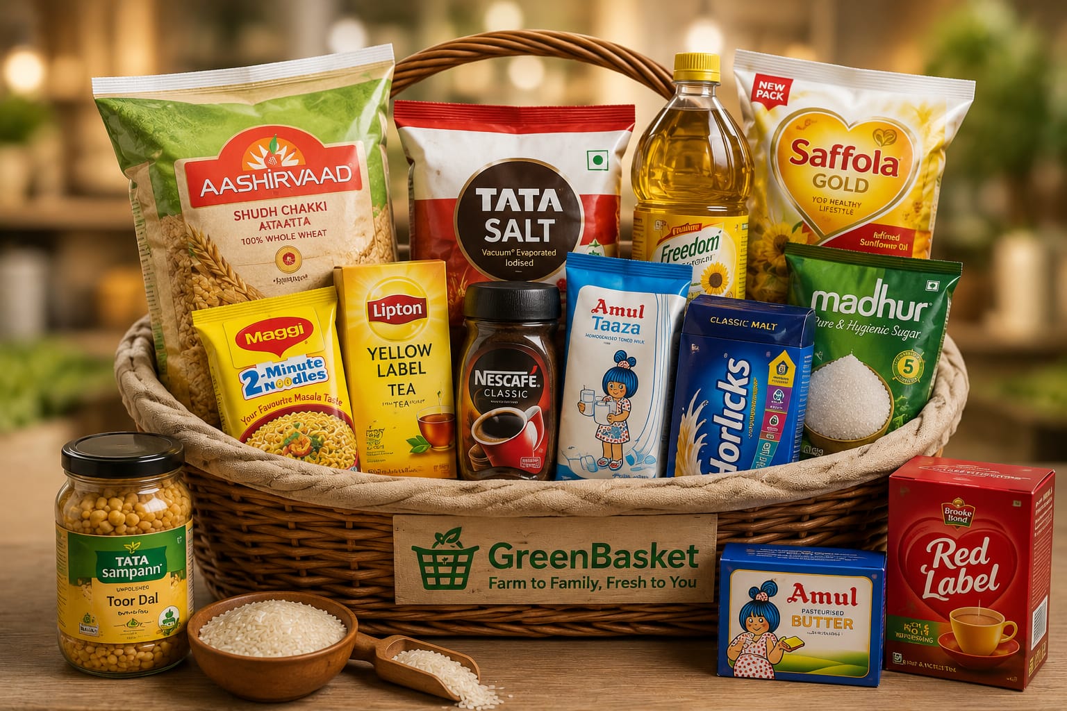 oil and masalas and (daily grocery)